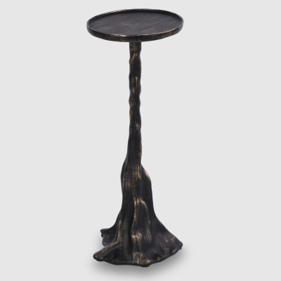 Изображение товара Подсвечник ZOYI полирезин, чёрный 10х24,5 см