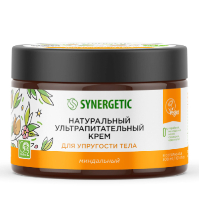 Изображение товара Крем ультрапитательный для тела Synergetic 300 мл увлажнение упругость