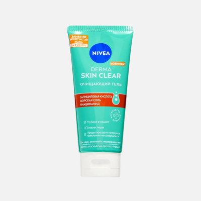 Изображение товара Гель Nivea Derma skin clear очищающий 90 мл для проблемной кожи Изображение товара Гель Nivea Derma skin clear очищающий 90 мл для проблемной кожи