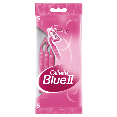 Изображение товара Одноразовая женская бритва Gillette Blue II, 5 шт Изображение товара Одноразовая женская бритва Gillette Blue II, 5 шт