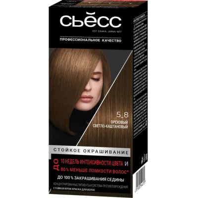 Изображение товара Краска для волос Syoss Color 5-8 ореховый светло-каштановый