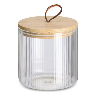 Изображение товара Банка Zeller 19476 для сыпучих продуктов стекло, бамбук 1050 мл