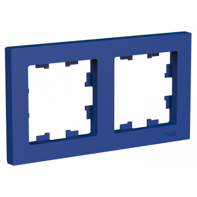 Изображение товара Рамка Schneider Electric Atladesign 2 поста универсальная аквамарин (ATN001102)