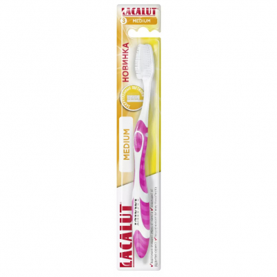 Изображение товара Зубная щетка Lacalut Medium средней жесткости Германия Изображение товара Зубная щетка Lacalut Medium средней жесткости Германия