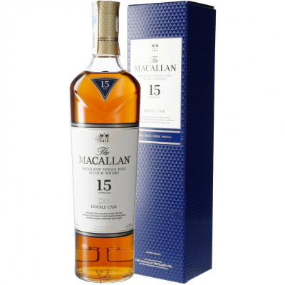 Изображение товара Macallan Double Cask 15 Years Old - односолодовый виски, 0. 7 л Изображение товара Macallan Double Cask 15 Years Old - односолодовый виски, 0. 7 л