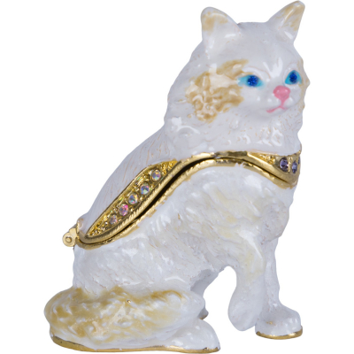 Изображение товара Шкатулка Glasar со стразами Котик 5х4х7 см