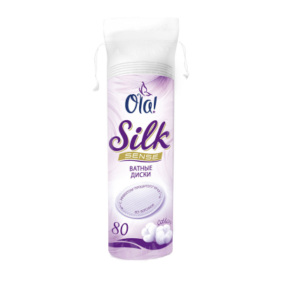 Изображение товара Ватные диски Ola Silk Sense 80 шт мягкие и качественные для ухода за кожей Изображение товара Ватные диски Ola Silk Sense 80 шт мягкие и качественные для ухода за кожей