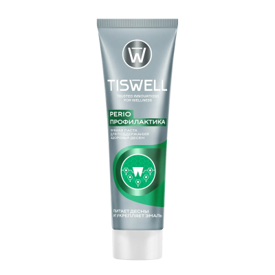Изображение товара Зубная паста Tiswell Perio профилактика с гиалуроном для здоровья десен 110 г Изображение товара Зубная паста Tiswell Perio профилактика с гиалуроном для здоровья десен 110 г