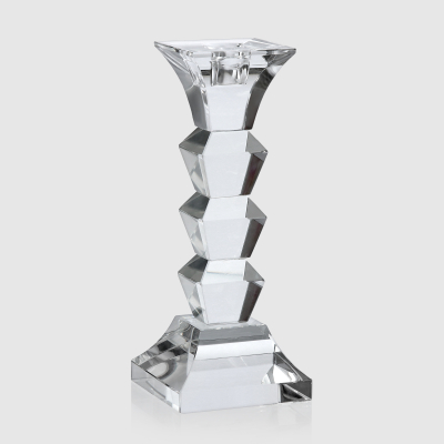 Изображение товара Подсвечник Xiaogan xinhua хрусталь 1 свеча малый 8х8х20.5 см