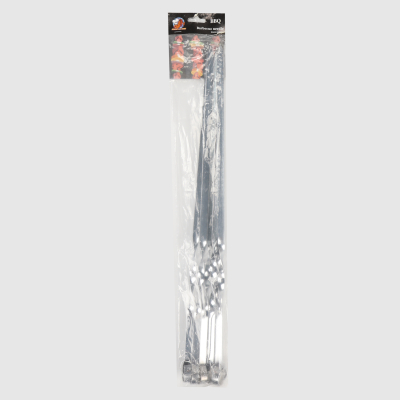 Изображение товара Шампуры Yiwugarden 45х1 см 6 шт для мангала железо Изображение товара Шампуры Yiwugarden 45х1 см 6 шт для мангала железо
