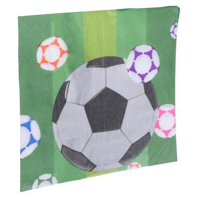 Изображение товара Салфетки Koopman party Футбол 16 шт универсальные бумажные