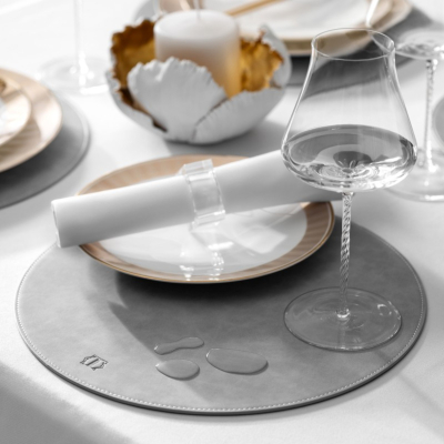 Изображение товара Подставка под горячее Togas Рейн серая d-33 см 1 предмет