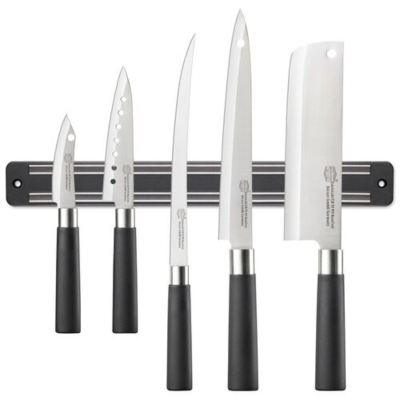 Изображение товара Набор ножей Börner Asia 5 ножей с магнитным держателем 30 см Германия