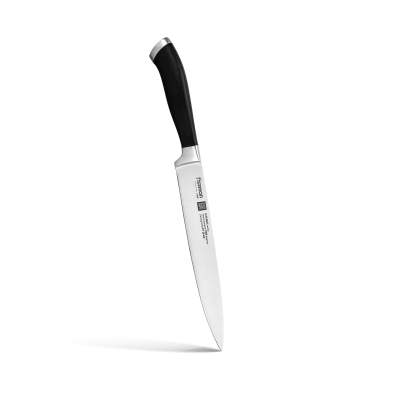 Изображение товара Гастрономический нож Fissman Elegance 20 см нержавеющая сталь черная рукоять Изображение товара Гастрономический нож Fissman Elegance 20 см нержавеющая сталь черная рукоять