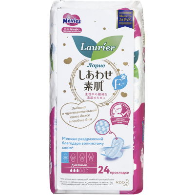 Изображение товара Женские супертонкие гигиенические прокладки Laurier F S 24 шт