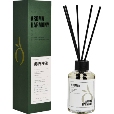 Изображение товара Диффузор ароматический Aroma Harmony 8 Pepper 100 мл Изображение товара Диффузор ароматический Aroma Harmony 8 Pepper 100 мл
