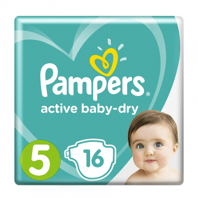 Изображение товара Подгузники Pampers Active Baby 11-25 кг, упаковка 16 шт. Изображение товара Подгузники Pampers Active Baby 11-25 кг, упаковка 16 шт.