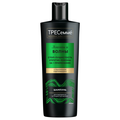 Изображение товара Шампунь TRESemme Curls and Waves для вьющихся волос 360 мл Изображение товара Шампунь TRESemme Curls and Waves для вьющихся волос 360 мл