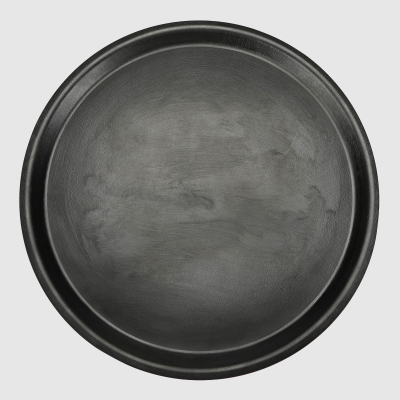 Изображение товара Круглый черный поднос Laminated 38 см из меламина для сервировки Kulsan