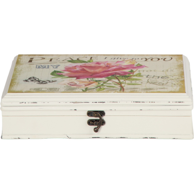 Изображение товара Шкатулка Glasar роза 29х22,5х7 см для хранения драгоценностей