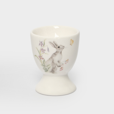 Изображение товара Подставка для яйца Anna Lafarg кролик с цветами 7 см