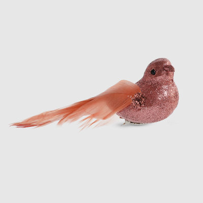 Изображение товара Набор декоративных птиц Due Esse Christmas на клипсе 16 см 2 шт