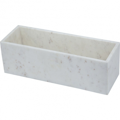 Изображение товара Чаша из белого мрамора Glasar 38х13х13 см для декора и сервировки