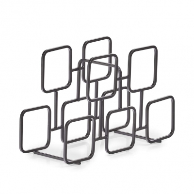 Изображение товара Подставка для бутылок Zeller металл 38х14х23 см черная для домашнего и профессионального использова