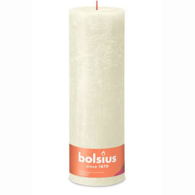 Изображение товара Свеча Bolsius Rustic Shine жемчужина 30х10 см декоративная