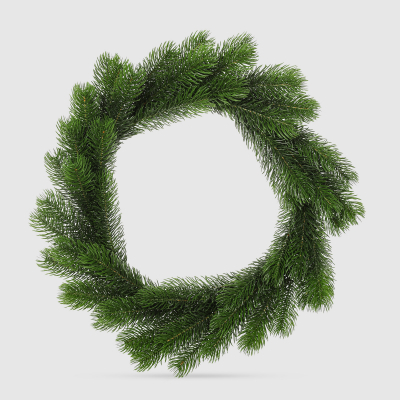 Изображение товара Венок EveXmas сибирская ель 45 см новогодний украшение для двери и интерьера