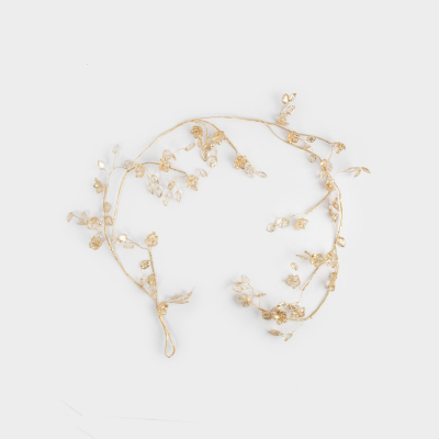 Изображение товара Ветка-гирлянда Anna Lafarg кристаллы и цветы 120 см