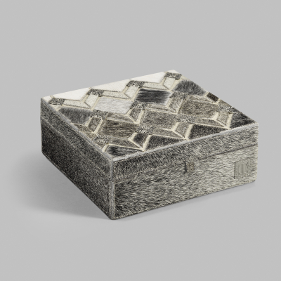 Изображение товара Шкатулка Togas Беналли серый 20x20x8 см - классическая для хранения украшений