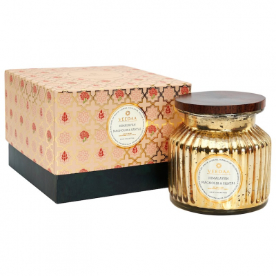 Изображение товара Ароматическая свеча Veedaa Himalayan Magnolia & Santal, 65 часов горения, стекло