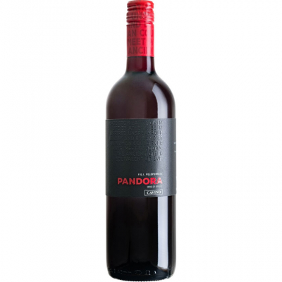 Изображение товара Вино красное полусухое Cavino, "Pandora" Red, Peloponnese PGI 0,75 л