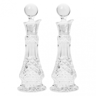 Изображение товара Набор графинов для масла и уксуса Crystal Bohemia Diamond 100 мл Изображение товара Набор графинов для масла и уксуса Crystal Bohemia Diamond 100 мл