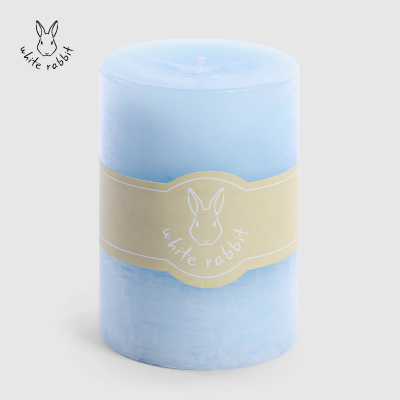 Изображение товара Свеча парафиновая White Rabbit голубая 6,8х9,5 см Изображение товара Свеча парафиновая White Rabbit голубая 6,8х9,5 см