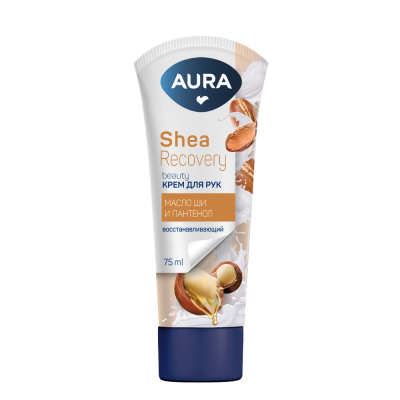 Изображение товара Крем для рук Aura Beauty Восстанавливающий с маслом ши 75 мл Изображение товара Крем для рук Aura Beauty Восстанавливающий с маслом ши 75 мл