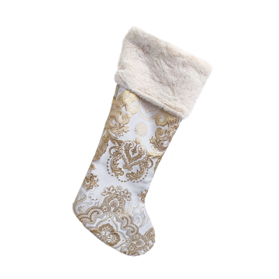 Изображение товара Носок новогодний James arts золотой 54х24х1 см праздничное украшение
