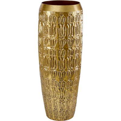 Изображение товара Напольная ваза Glasar 39х39х104 см африканский стиль декоративный металл Изображение товара Напольная ваза Glasar 39х39х104 см африканский стиль декоративный металл