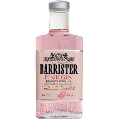 Изображение товара Джин Barrister Pink Gin 375 мл - розовый напиток с насыщенным вкусом Изображение товара Джин Barrister Pink Gin 375 мл - розовый напиток с насыщенным вкусом