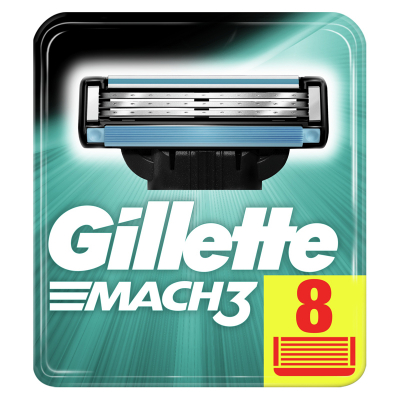 Изображение товара Сменные кассеты Gillette Mach3 8 шт. для качественного бритья мужчин