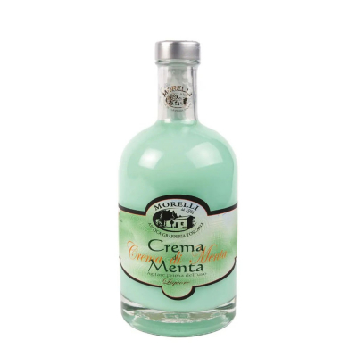 Изображение товара Ликер эмульсионный Morelli «крем мята»/ crema menta, 17,0 %, 0,5 л.