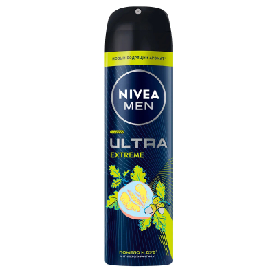 Изображение товара Антиперспирант Nivea Men Ultra extreme Помело и дуб аэрозоль 150 мл