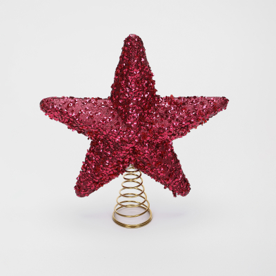 Изображение товара Декоративная верхушка на ёлку Yiwu E-commerce звезда красная 22х19х7 см