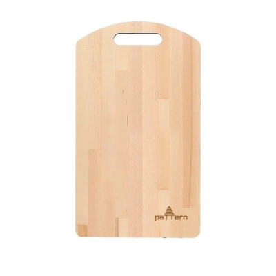 Изображение товара Доска разделочная Pattern 18x31 см из дерева Бежевый ручка для подвешивания