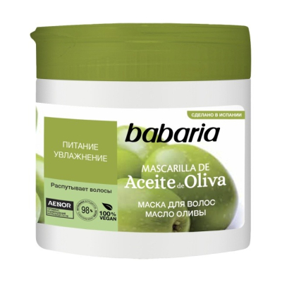 Изображение товара Маска для волос Babaria Масло Оливы 400 мл