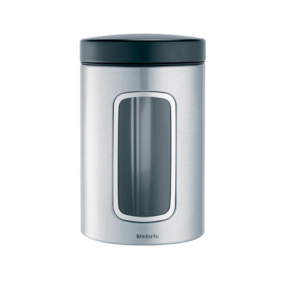 Изображение товара Контейнер Brabantia Window 299247 из стали 1.4 л серебристый Изображение товара Контейнер Brabantia Window 299247 из стали 1.4 л серебристый