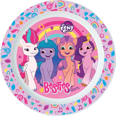 Изображение товара Тарелка Stor my little pony пластиковая для СВЧ