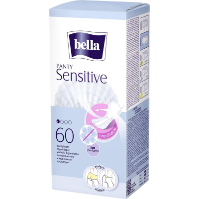 Изображение товара Прокладки Bella Panty Sensitive 60 шт - ультратонкие ежедневные для чувствительной кожи Изображение товара Прокладки Bella Panty Sensitive 60 шт - ультратонкие ежедневные для чувствительной кожи