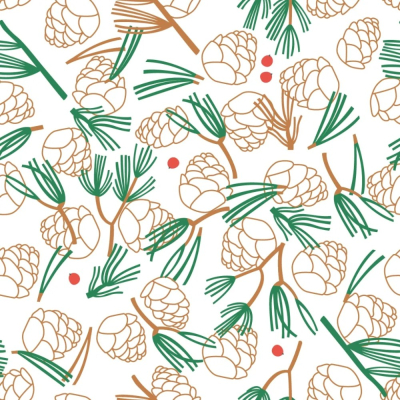 Изображение товара Бумага для подарков Be Smart 70х100 см, Коллекция "Holidays", шишки